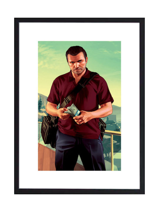 Walls Michael De Santa I Frame Wooden black frame 20x30cm