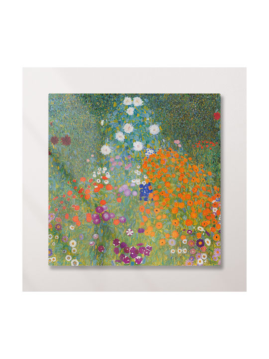Gustav Klimt Flower Garden Πίνακας σε Καμβά 65x65cm