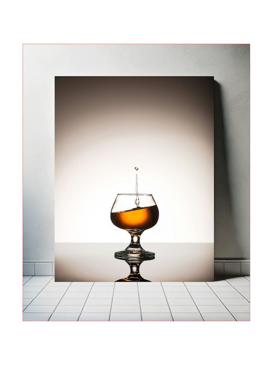 Πίνακας Glass Whiskey Splash Ποτήρι Ουίσκι Splash 100x150