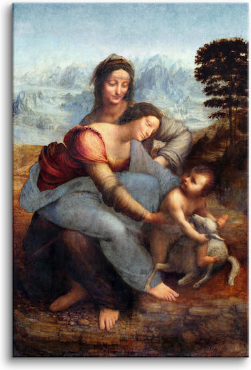 Saint Anne Loneliness Leonardo Da Vinci Wall Art Reproduction 120x80