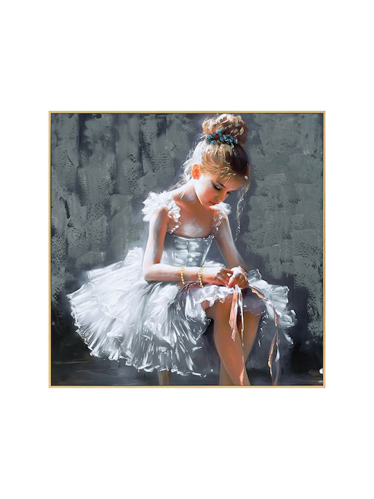 HomeMarkt Mädchenbild Gemälde auf Leinwand 82x82cm
