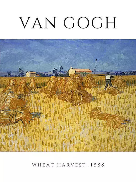 Poster Van Gogh Wheat Harvest Art097 30cm X 40cm