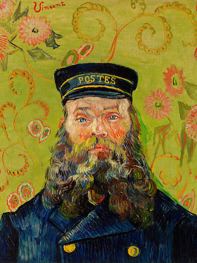 Poster Van Gogh Postman Art114 21cm X 30cm Λευκό Κάδρο Pvc 18x24