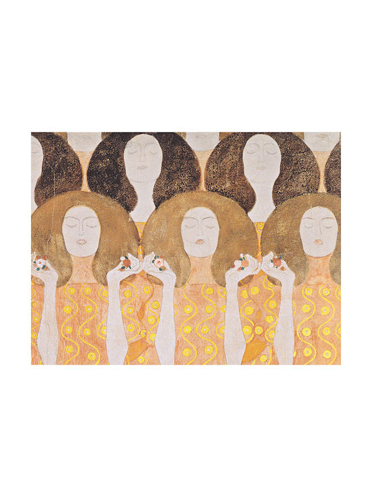 Poster Gustav Klimt Corul Îngerilor Art149 21cm X 30cm Ramă Albă PVC 18x24