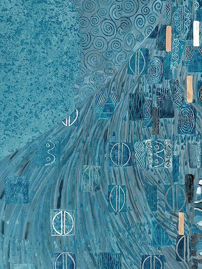Poster Blue Details By Gustav Klimt Art156 21cm X 30cm Λευκό Κάδρο Pvc 18x24 Poster Blue Details By Gustav Klimt Art156 21cm X 30cm Λευκό Κάδρο Pvc 18x24