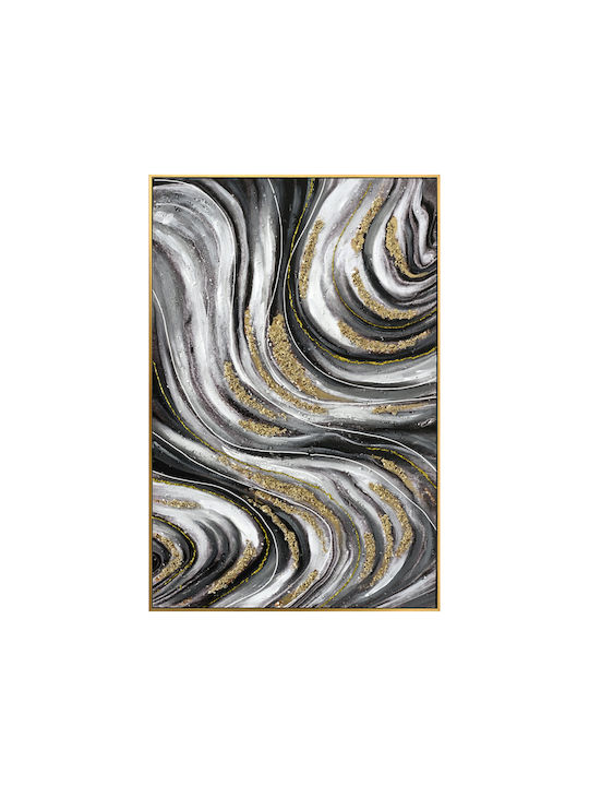 Wall Painting Fb94561 Beige Frame-Canvas Print Abstract 62x4.5x92cm