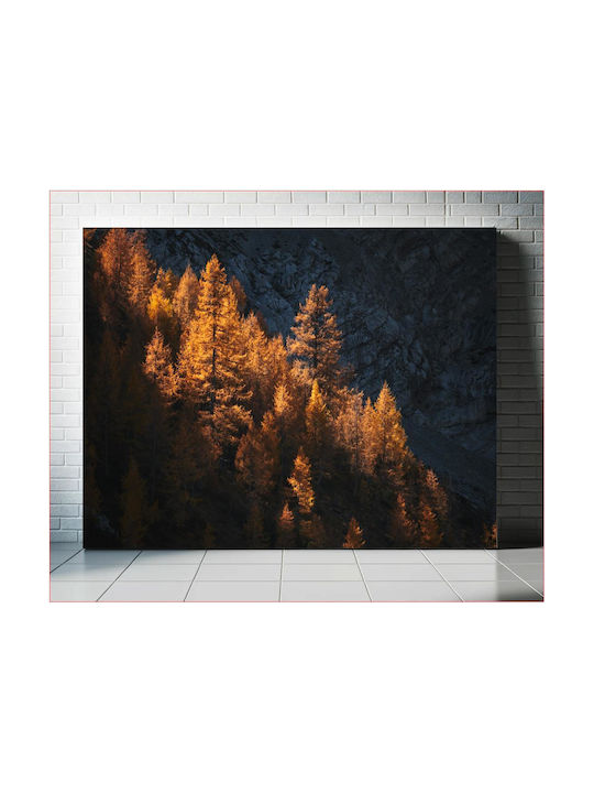 Πίνακας Golden Sunlit Trees Χρυσά Ηλιόλουστα Δέντρα 90x60