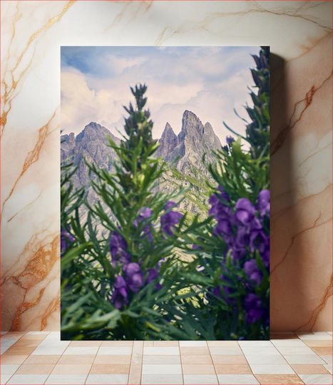 Πίνακας Mountains Flowers Βουνά Λουλούδια 80x120 Πίνακας Mountains Flowers Βουνά Λουλούδια 80x120