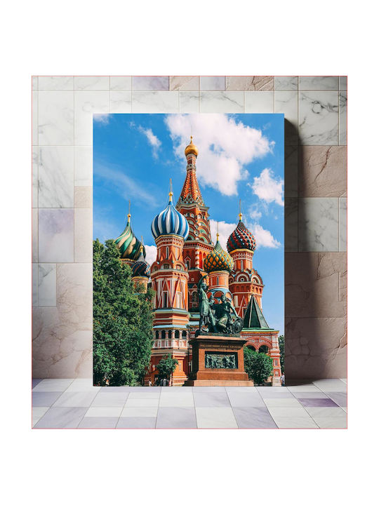 Painting St Basil's Cathedral In Moscow 80x120