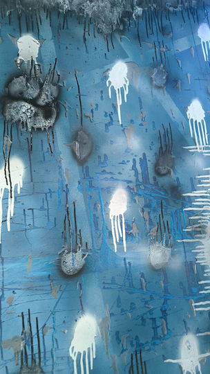 Nikcorp Abstract Canvas Art Blue 150x100 Cm
