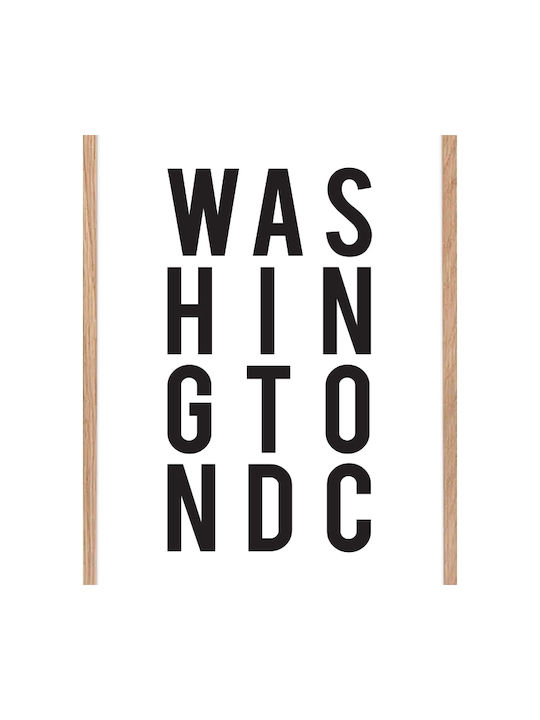 Washington Poster Poster Wooden Frame Saint 40x50cm