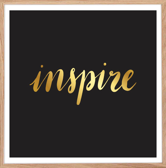 Постери Poster Inspire 2 Портер Физическа Рамка от Дърво Свети 80x80см