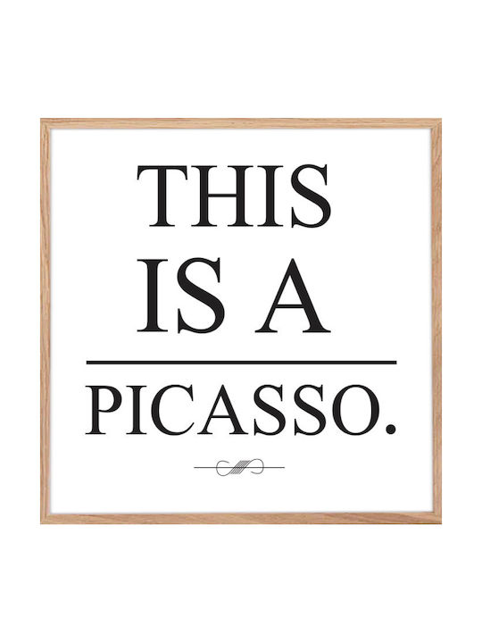Αφίσες Poster Picasso Πόστερ Φυσική Κορνίζα Ξύλου Αγιούς 20x20cm