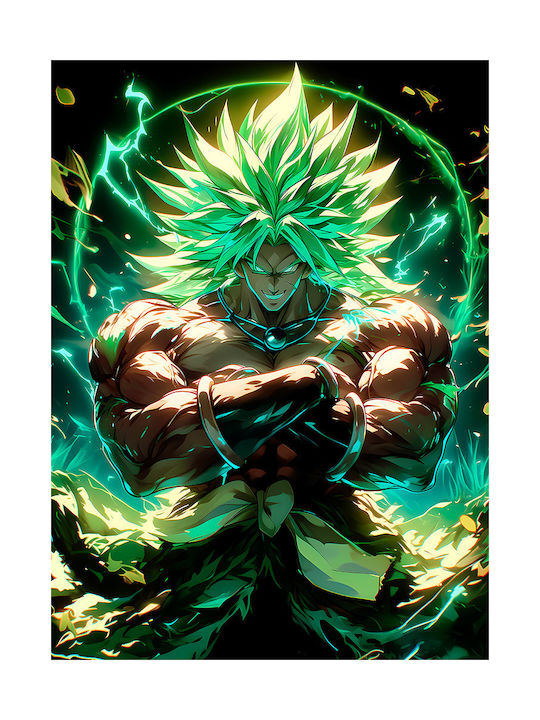 Canvas Painting Dragon Ball Broly Legendary Super Saiyan Knv2710 45cm X 65cm