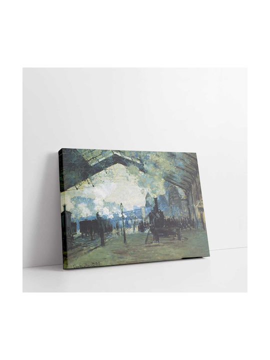 Canvas Oscar Claude Monet The Railway Station Of Saint Lazare In Paris 142x177