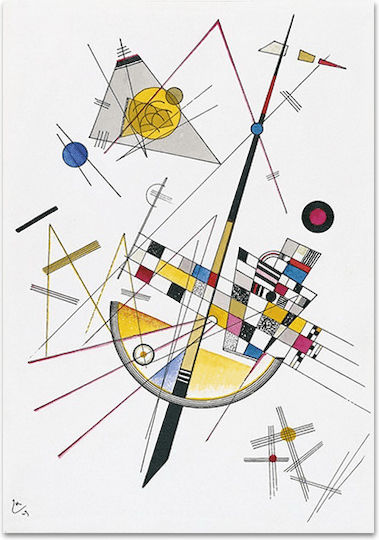 Καμβάς Wassily Kandinsky Λεπτή Ένταση No 85 66χ90