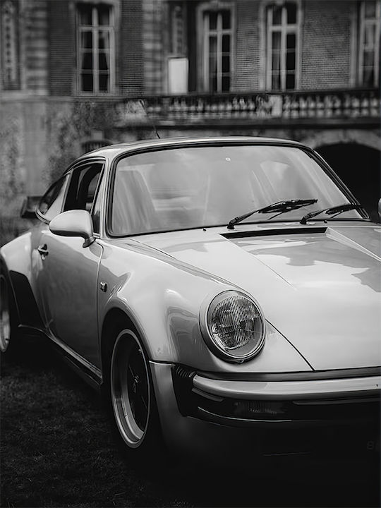 Poster Porsche 911 Turbo Cr055 21cm X 30cm White PVC Frame