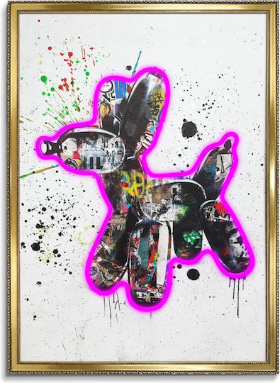 Πίνακας "street-art Dog Graffiti" Neon Led Φωτισμό 50x70 Εκ Πίνακας "street-art Dog Graffiti" Neon Led Φωτισμό 50x70 Εκ