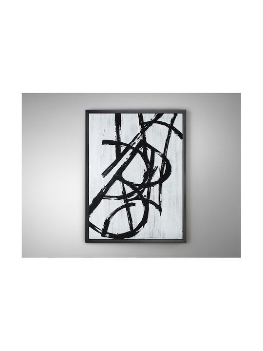 Graphos Blanco 500821 – Διακοσμητικό Κάδρο 75x100cm Εκτύπωση Γυαλί Μαύρη Κορνίζα