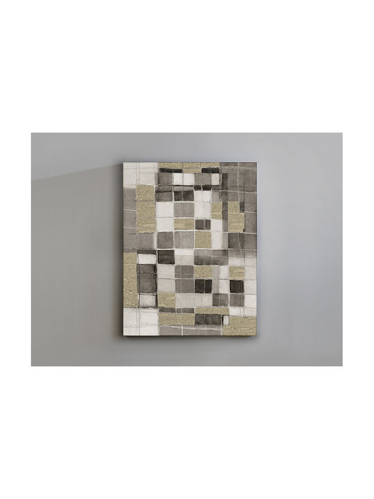 Abstractio 788717 – Painted Acrylic Painting 100x130cm Golden Brushstrokes