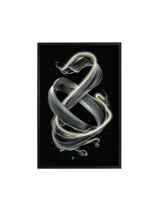 Painting Movement Led Lighting Black Frame 80x120cm Schuller 301381