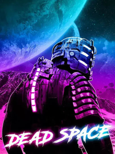 Gaming Poster Dead Space Gm101 30cm X 40cm Frame Dark Natural Wood Brown