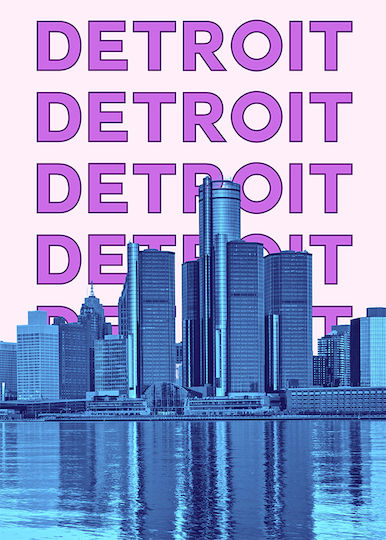 Detroit Pop Art P Ξύλινο