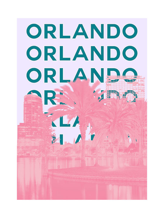 Poster Orlando Pop Art Pst25512 21cm X 30cm White Frame Pvc