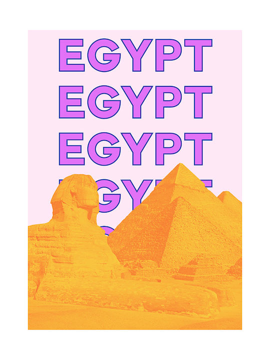 Poster Egypt Pop Art Pst25518 60cm X 90cm Μαύρη Ξύλινη Κορνίζα