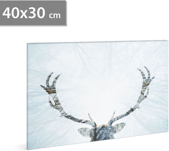 Led Decorative Painting Reindeer 40 x 30 cm