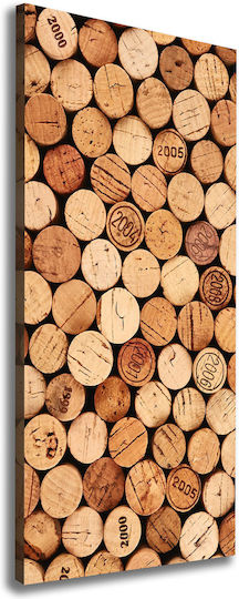 Wall Painting Canvas High-Quality Materials Wine Corks 50x125 Cm