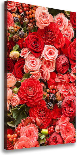 Wall Canvas Painting Home & Office Flower Bouquet 60x120 Cm