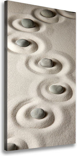 Decorare Interioară Panou De Perete Pânză Pietre Pe Nisip 60x120 Cm