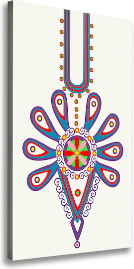 Wandbild Segeltuch Robuste Material Konstruktion Polnisches Volksdesign 60x120 cm