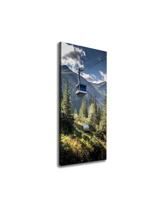 Panou De Perete Pânză Finisaj Îngrijit Trenul De Munte 50x125 Cm