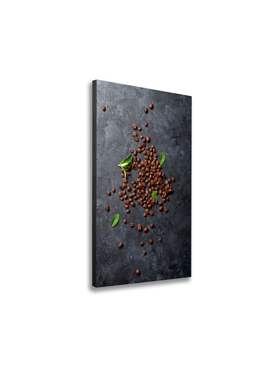 Tablou Decorativ De Perete Pânză De Înaltă Calitate Boabe Maro 50x100 Cm