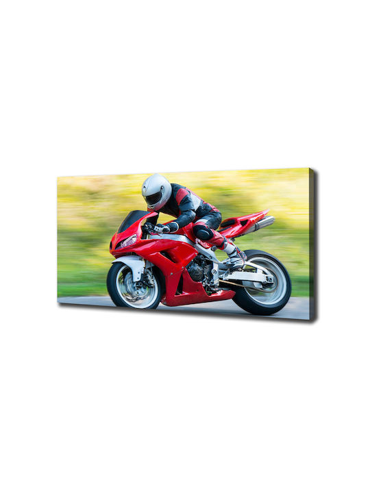 Dekorativer Gemälde Segeltuch Innendekoration Motorrad 140x70 cm