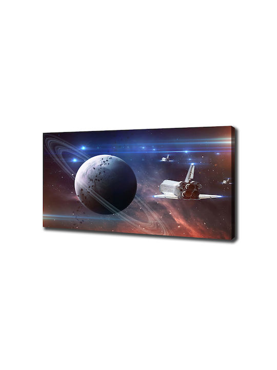 Gemälde Segeltuch Einfache Elegante Wanddekoration Raumschiff 140x70 cm