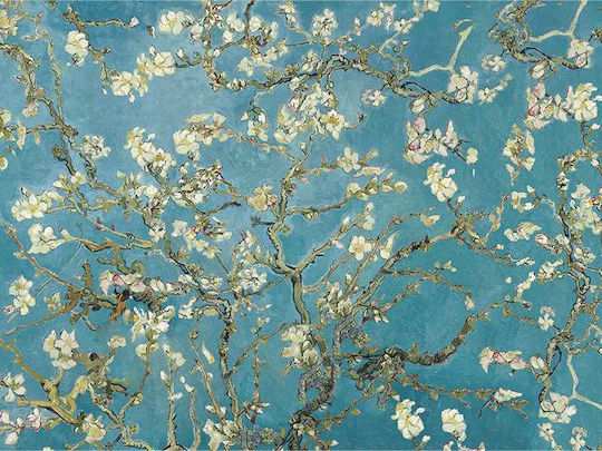 Poster Van Gogh Almond Blossom Art104 50cm X 70cm Λευκή Ξύλινη Κορνίζα