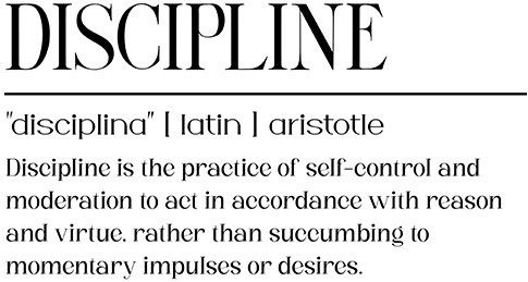 Quote Poster Discipline Aristotle Pq146 50cm X 70cm Κορνίζα Φυσικό Ξύλου Μπεζ