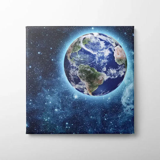 Canvas Painting Planet Earth Knv310 40cm X 40cm