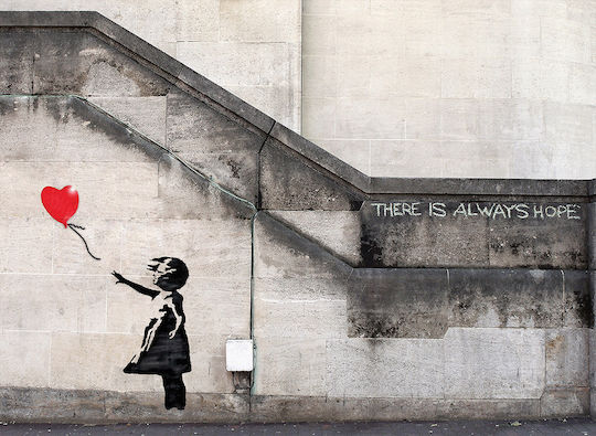 Fată Cu Balon Reproducție A Lui Banksy Pe Pânză 90x60 Cm Fată Cu Balon Reproducție A Lui Banksy Pe Pânză 90x60 Cm