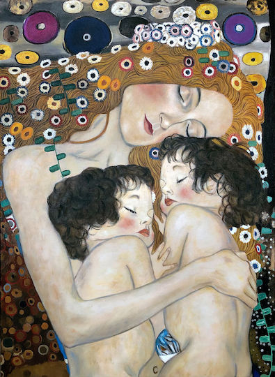 I-gallery Mother And Twins Αντίγραφο του Gustav Klimt σε Καμβά I-gallery Mother And Twins Αντίγραφο του Gustav Klimt σε Καμβά