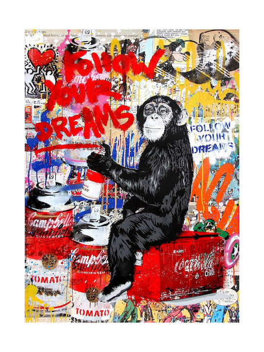 Панел Платнен Follow Your Dreams Street Art 100x150 См