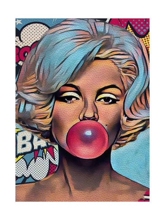 Canvas Painting Pink Bubble Gum 40x60 Cm