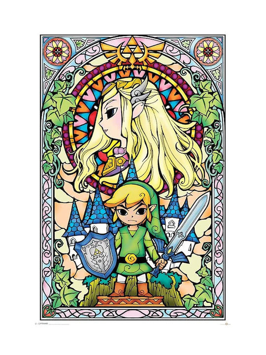 Pyramid International Legend of Zelda Картина Стъкло 61x91см