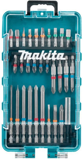 Makita Magnetische Nüsse Sechskant mit Vierkant-Antrieb 1/4", HEX Set 30Stück