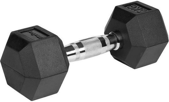 Rebel Hexagonal Rubber Dumbbell Set 2 x 6kg