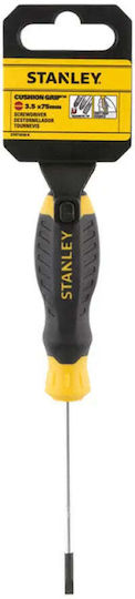 Stanley Cushion Grip Electrician Screwdriver Straight Size 3x75mm