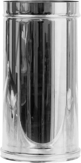 Stainless Steel Flue Pipe Ø120mm Length 25cm Kamininox